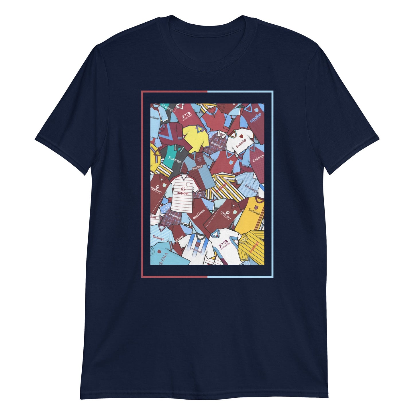 Burnley Classic Shirts Collage Retro Football Unisex T-Shirt