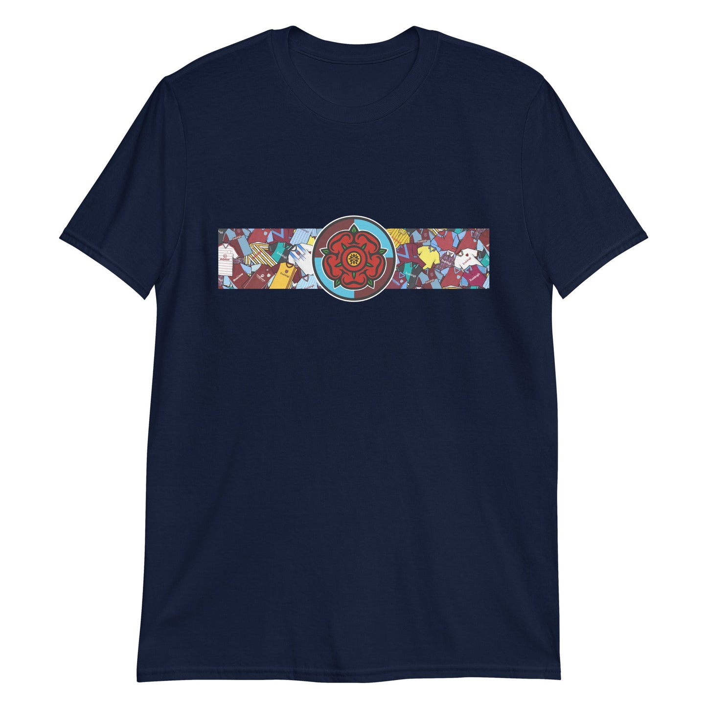 Burnley Lancashire Rose Retro Football Unisex T-Shirt