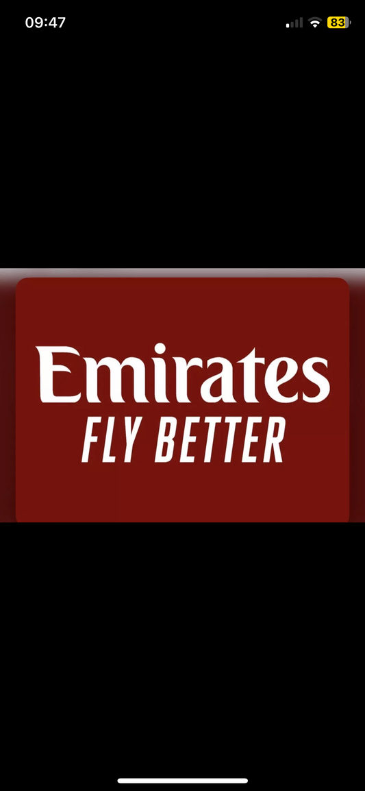 Emirates Fly Better, Heat Transfer Logo Football Shirt