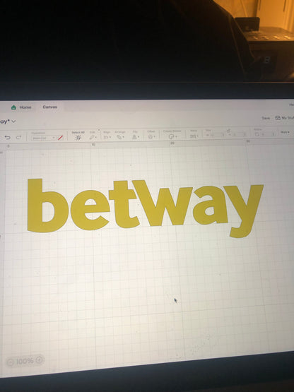 Betway Football Shirt Heat Transfer Logo