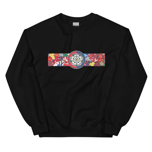 York Yorkshire Rose Retro Football Unisex Sweatshirt