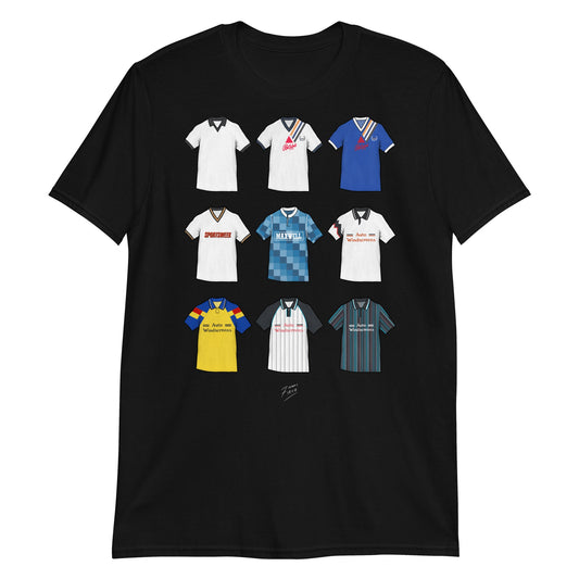 Derby Inspired Retro Shirts Illustrated T-Shirt (9 Classic Shirt Artwork)