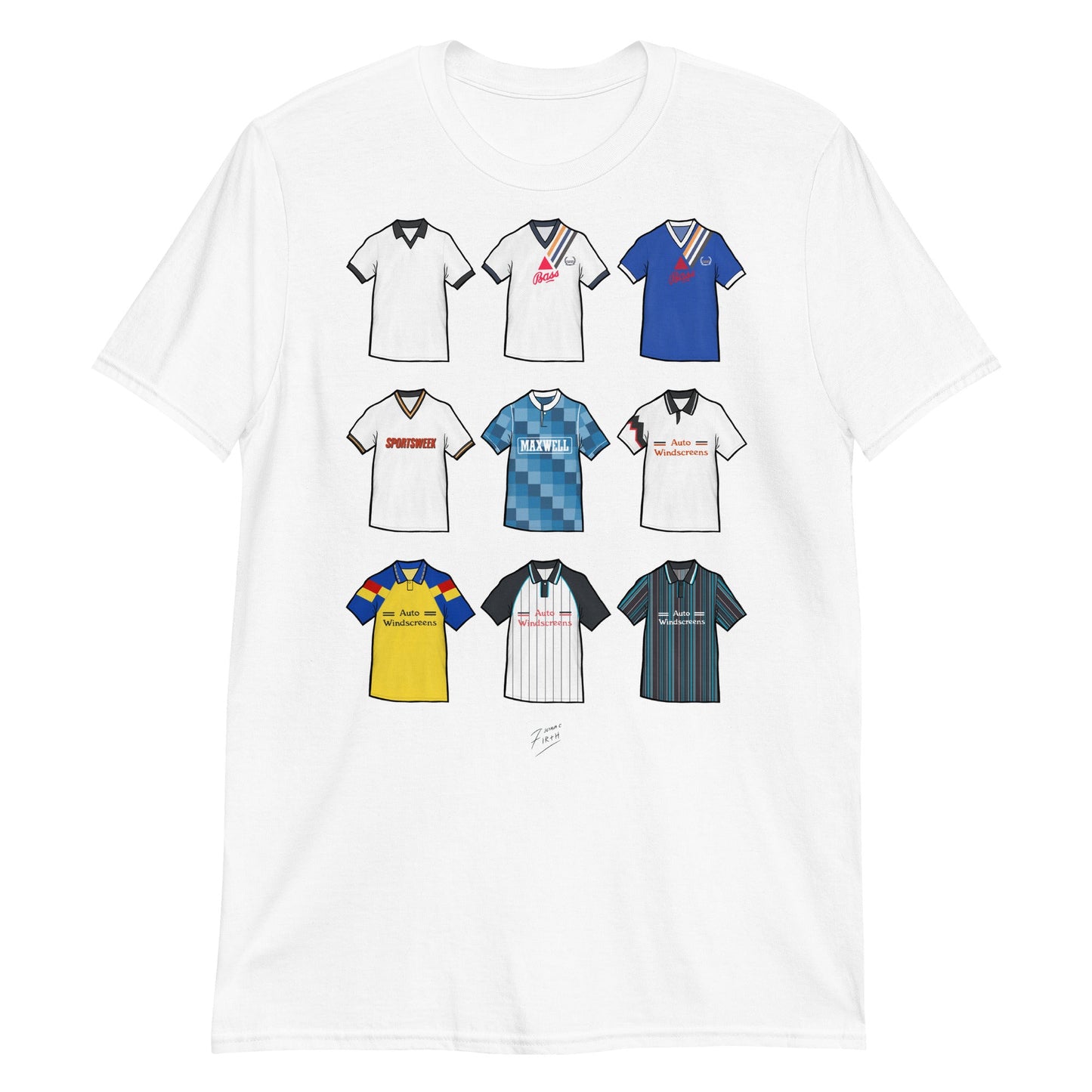 Derby Inspired Retro Shirts Illustrated T-Shirt (9 Classic Shirt Artwork)