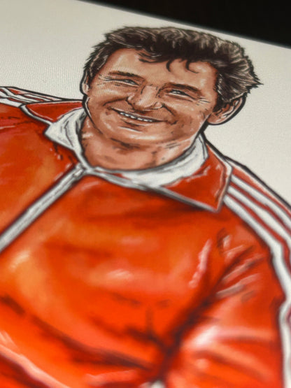 Brian Clough European Champion Football Print