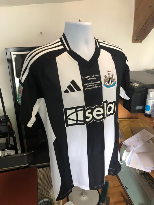 Newcastle United 2024/25 Home Shirt Winners 25 Cup Final Edition