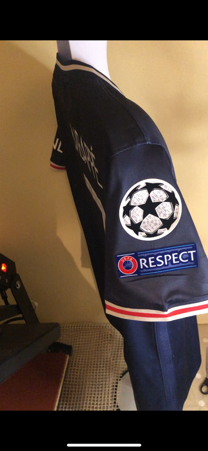 Paris Saint Germain 2020/21 Champions League Home Shirt, Mbappé 7 10/10