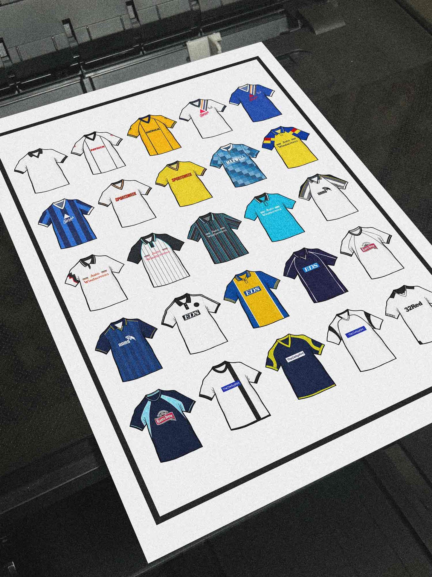 Derby Retro Shirts Football Print