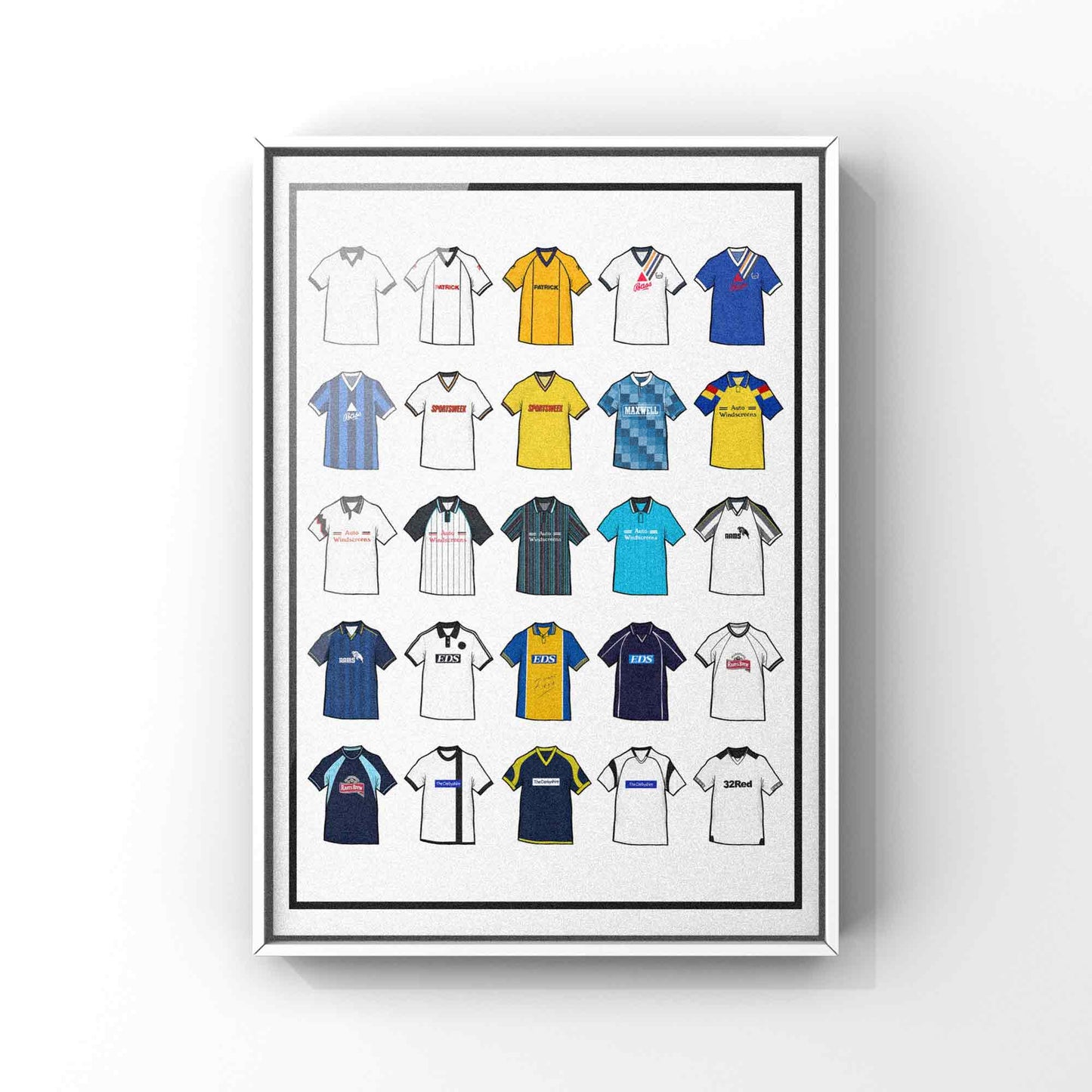 Derby Retro Shirts Football Print