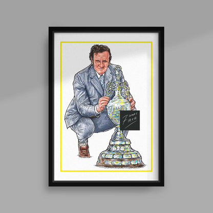 Don Revie Leeds Champions of England Football Print