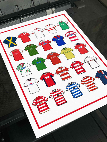 Doncaster Retro Shirts Football Print