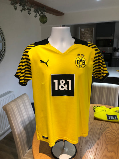Borussia Dortmund 2021/22 Home Shirt, Haaland 9