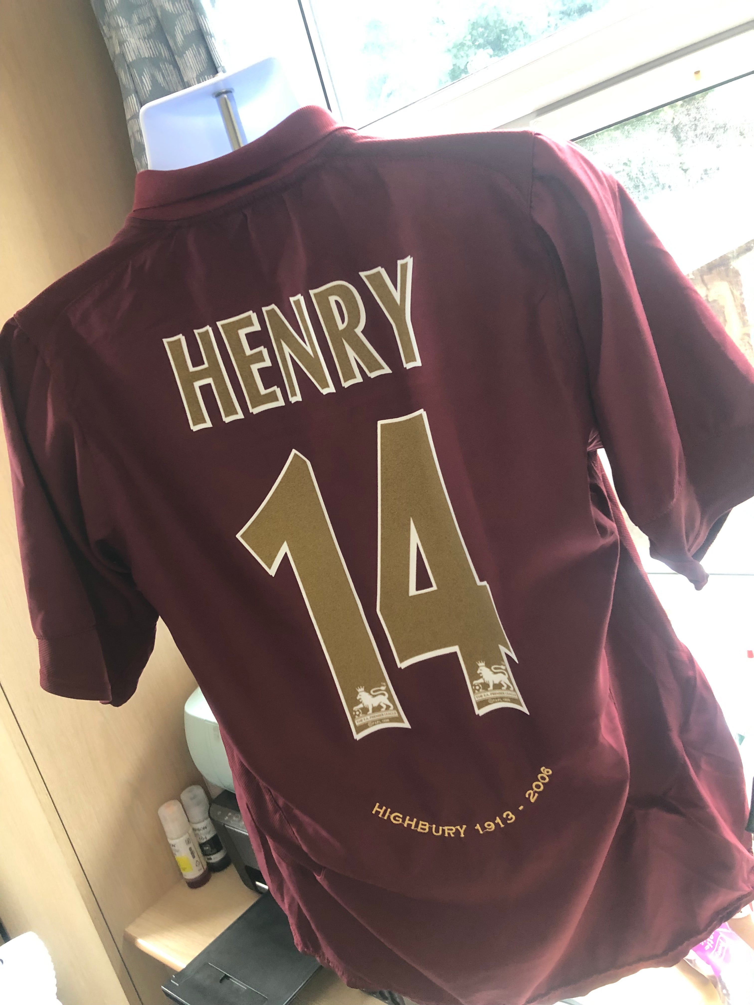 Arsenal 2005/06 Home Shirt Henry 14 – PitchPerfectFootballCo