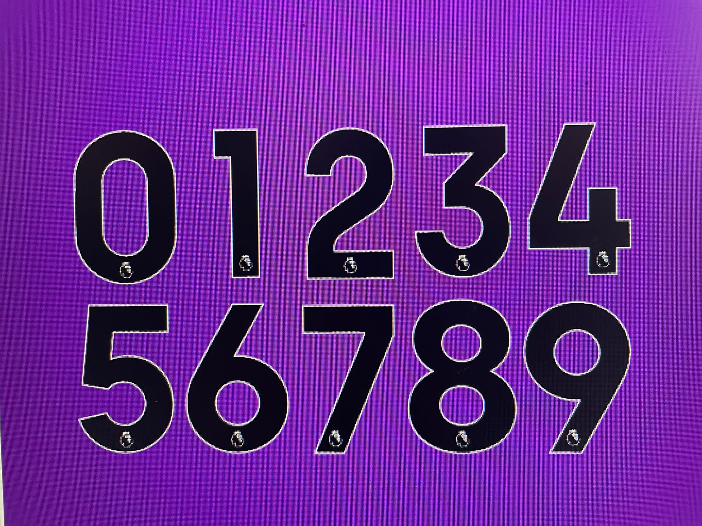 Premier league 2023-2026 Nameset, choose any name, number and colour