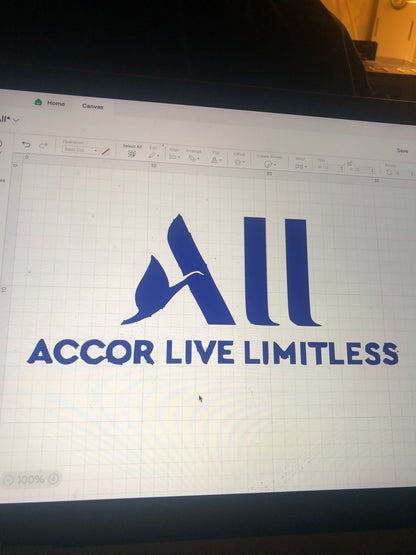 Accor Live Limitless Football Shirt Heat Transfer Vinyl