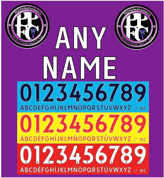Premier League 2017-2023 Nameset choose any name, number and colour