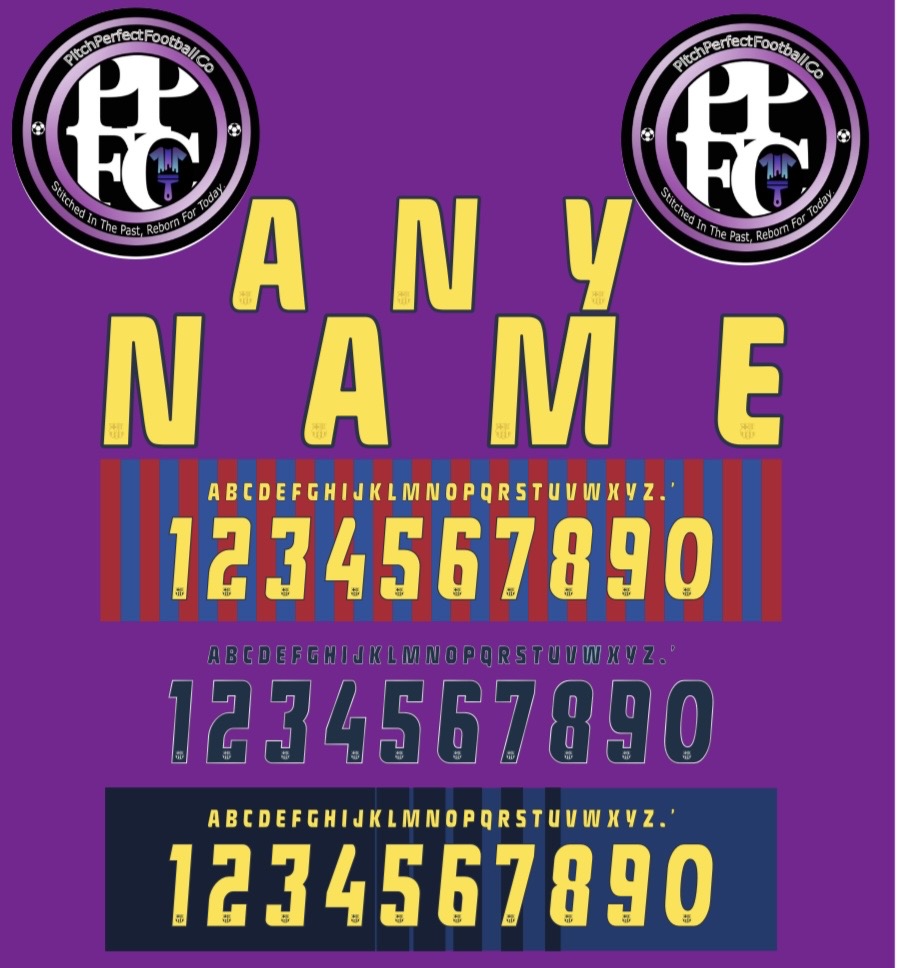 Barcelona 2005/06 Nameset choose any name number colour