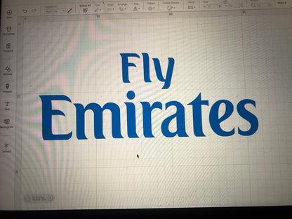 Fly Emirates Football Shirt Sponsor Vinyl Heat Transfer