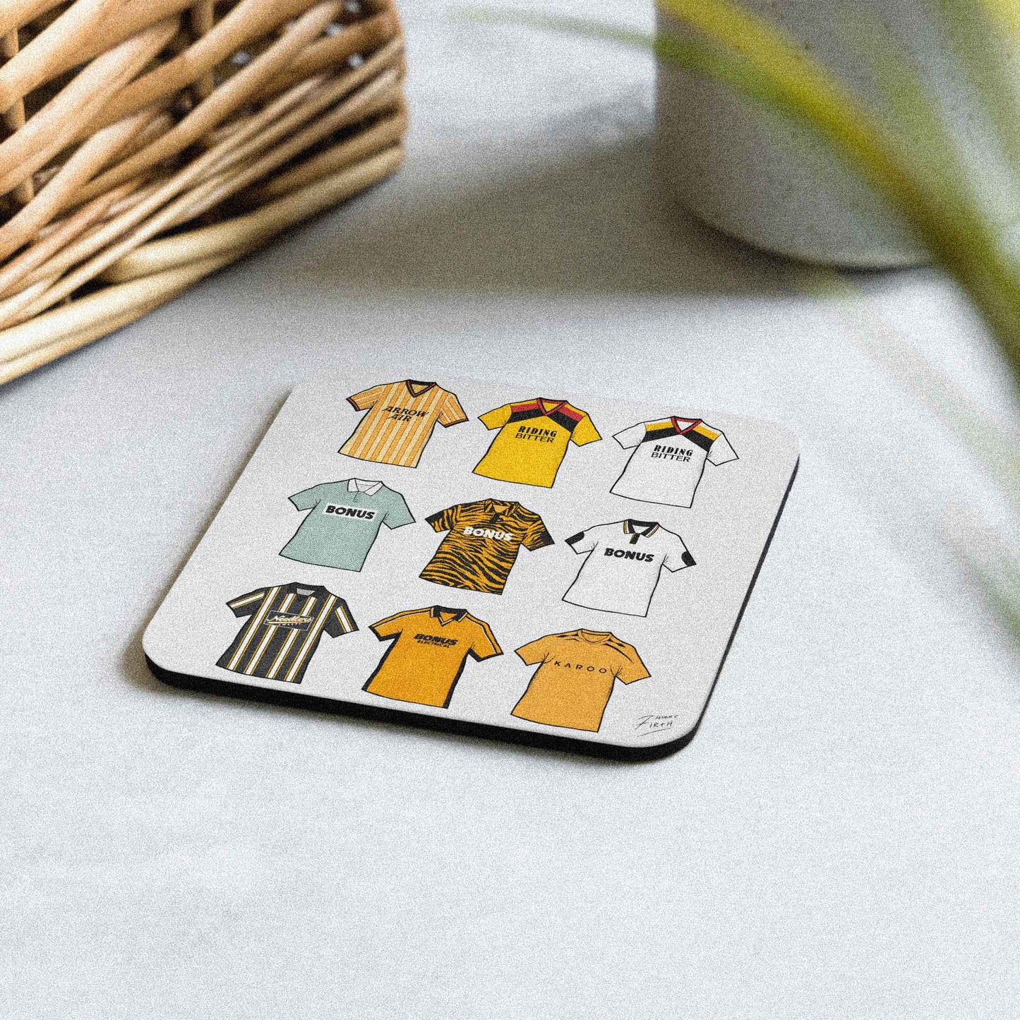 Hull Retro Shirts Memorabilia Football Coaster