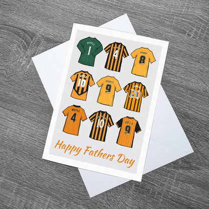 Hull Legends Shirts Birthday, Fathers Day, Mothers Day Football Card With Envelope