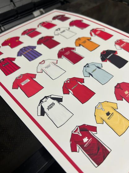 Morecambe Retro Shirts Football Print