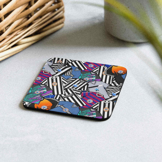 Newcastle Collage Of Retro Shirts Football Coaster