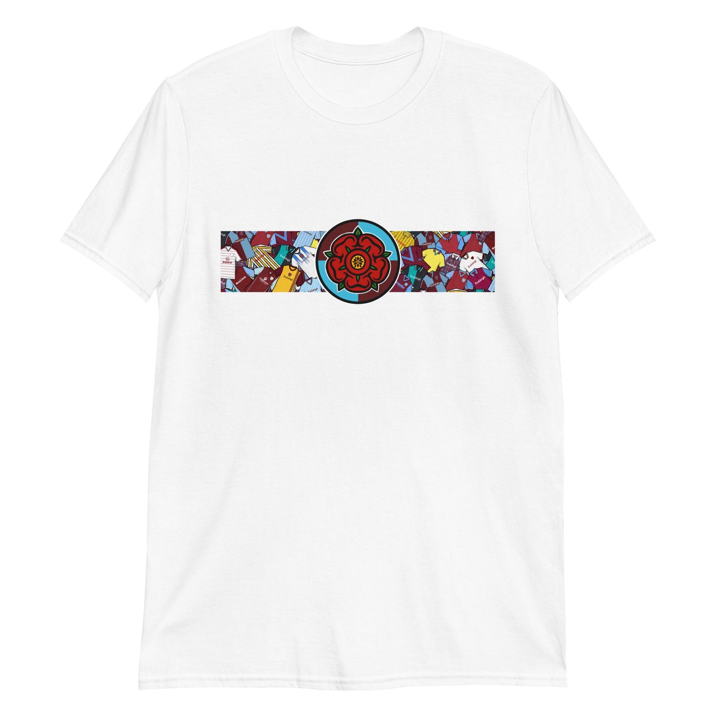 Burnley Lancashire Rose Retro Football Unisex T-Shirt