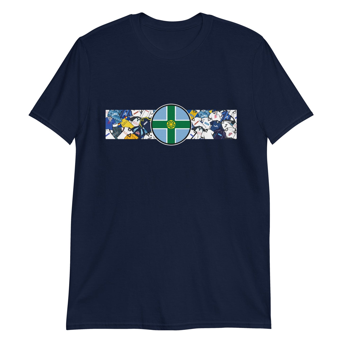 Derbyshire Flag & Derby Football Retro Jerseys Unisex T-Shirt