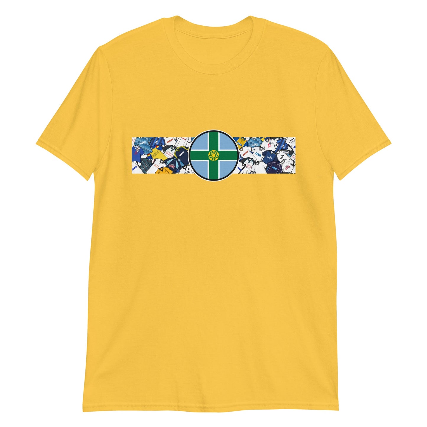 Derbyshire Flag & Derby Football Retro Jerseys Unisex T-Shirt