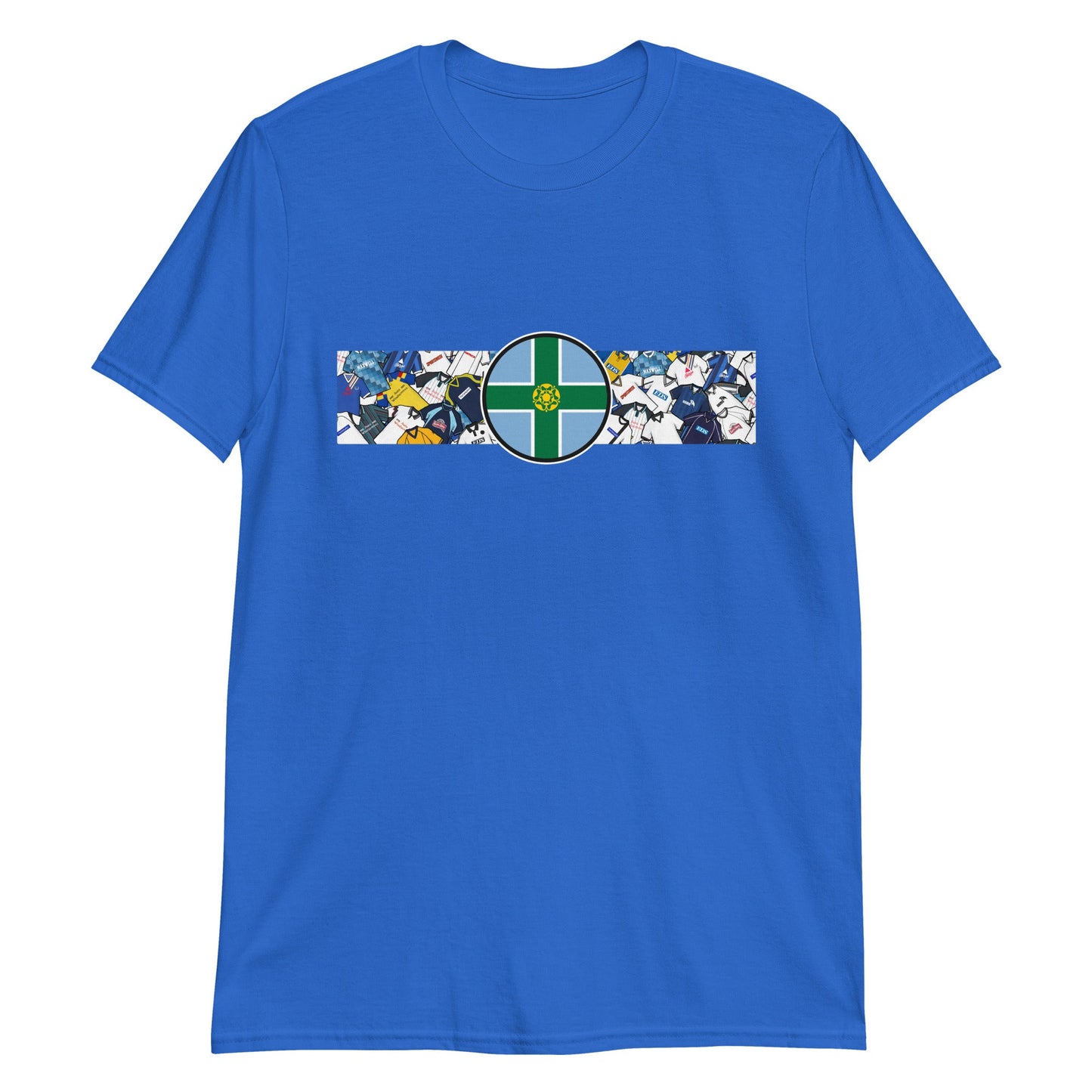 Derbyshire Flag & Derby Football Retro Jerseys Unisex T-Shirt