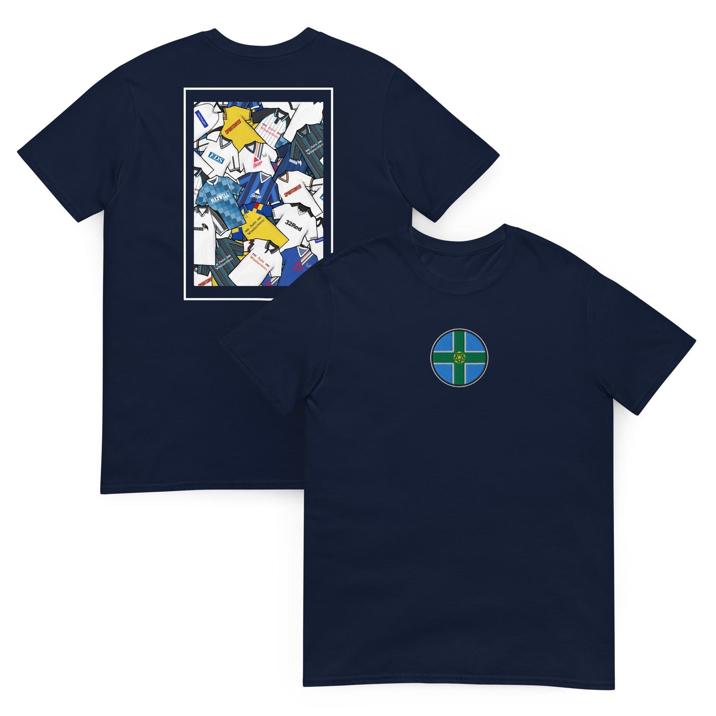 Derbyshire Flag & Derby Retro Shirts Unisex T-Shirt