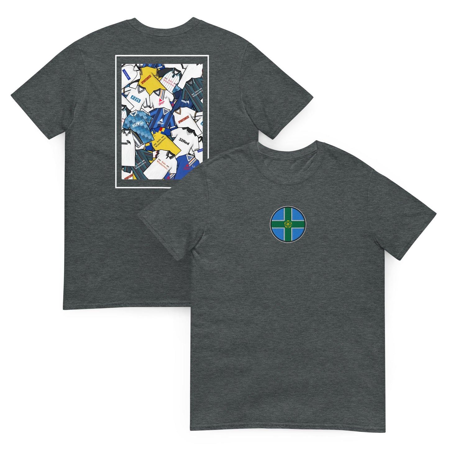 Derbyshire Flag & Derby Retro Shirts Unisex T-Shirt