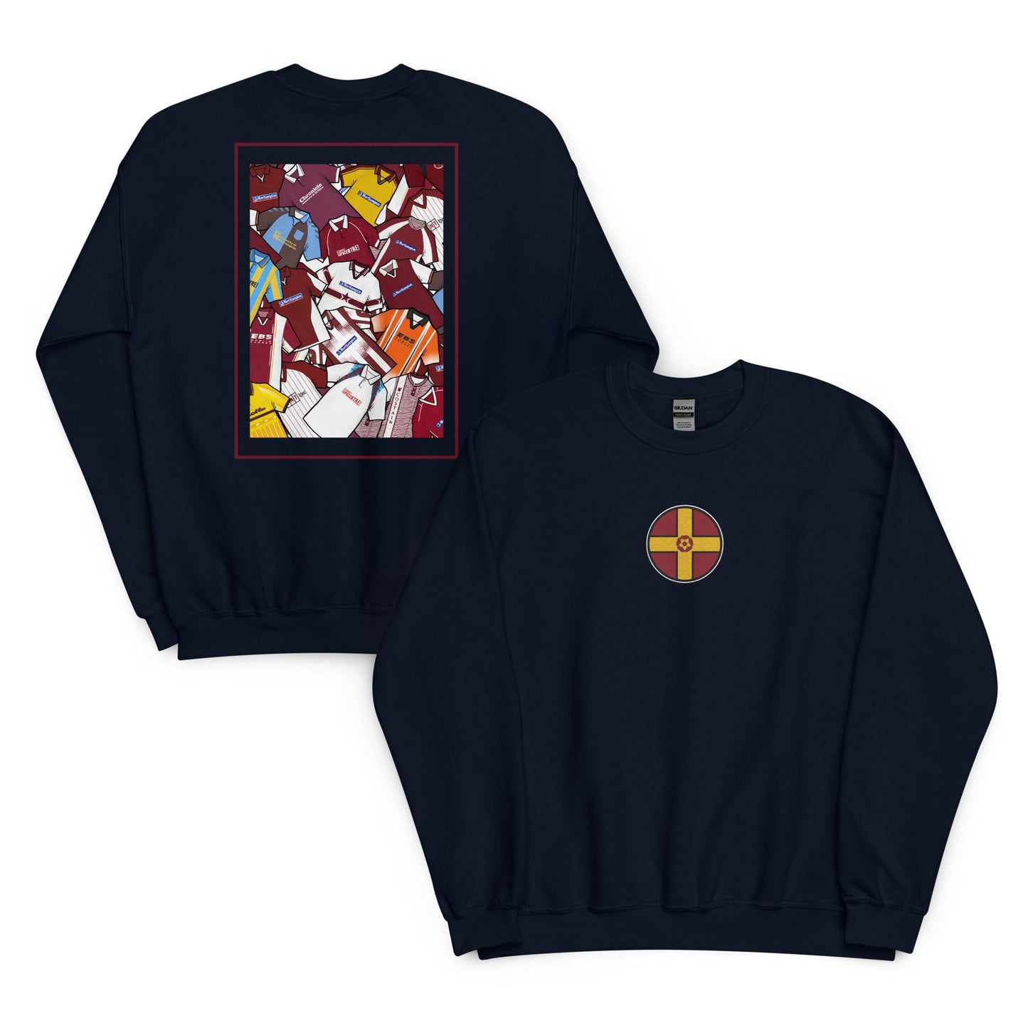Northamptonshire Flag & Northampton Retro Shirts Unisex Sweatshirt