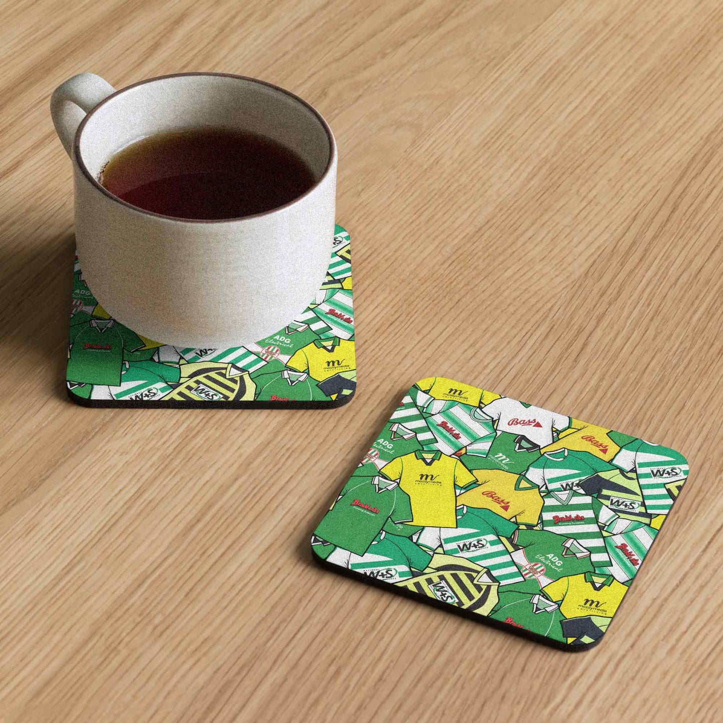 Yeovil Collage Of Retro Shirts Football Coaster