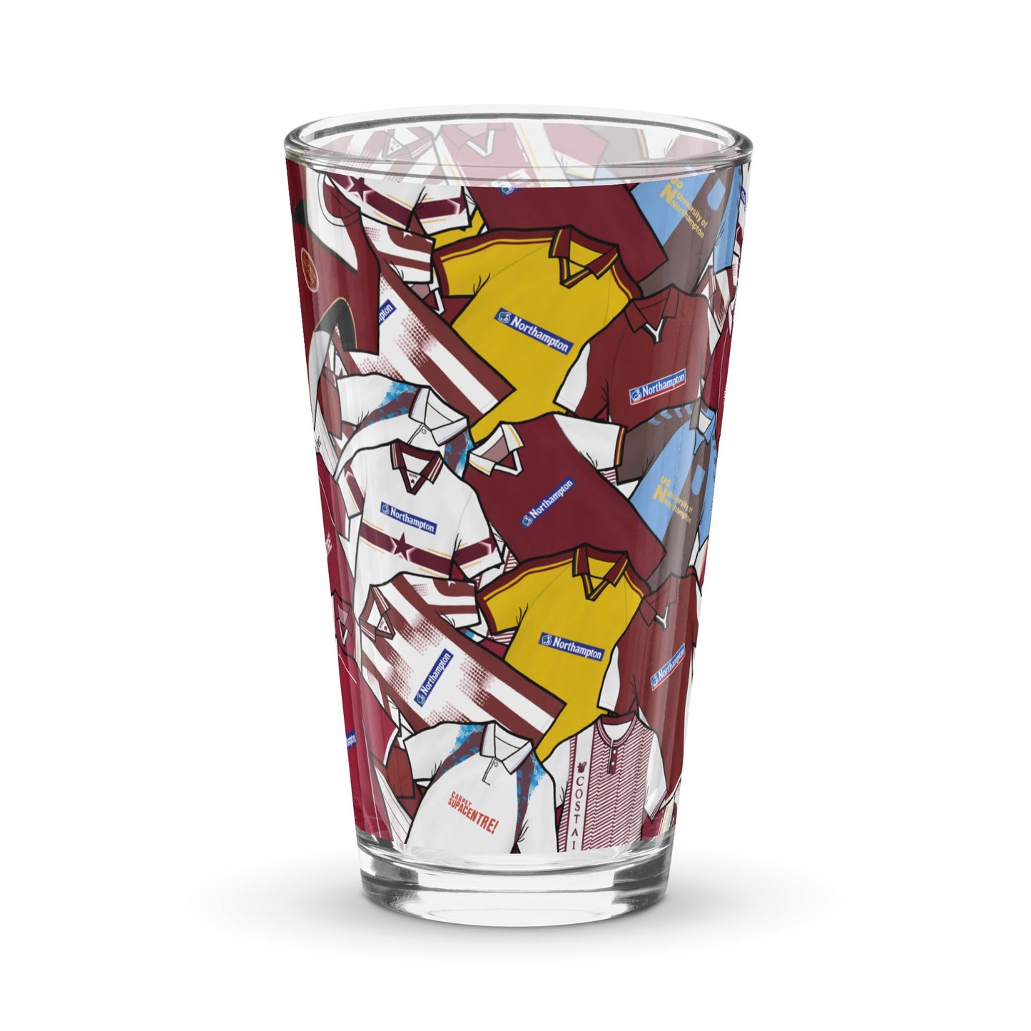 Northampton Retro Inspired Jerseys Shaker Pint Glass
