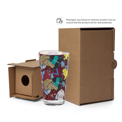 Burnley Retro Inspired Jerseys Shaker Pint Glass