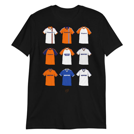 Luton Retro Shirts Illustrated Football T-Shirt