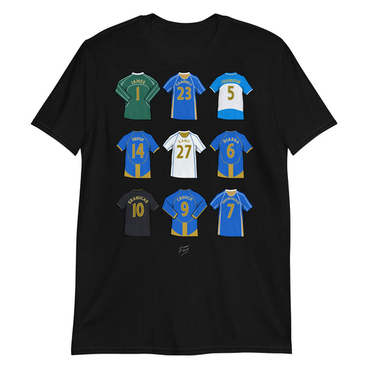 Portsmouth Legends Shirts Illustrated Football Themed T-Shirt