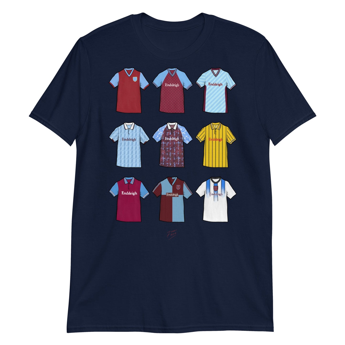 Burnley Inspired Retro Shirts Illustrated T-Shirt