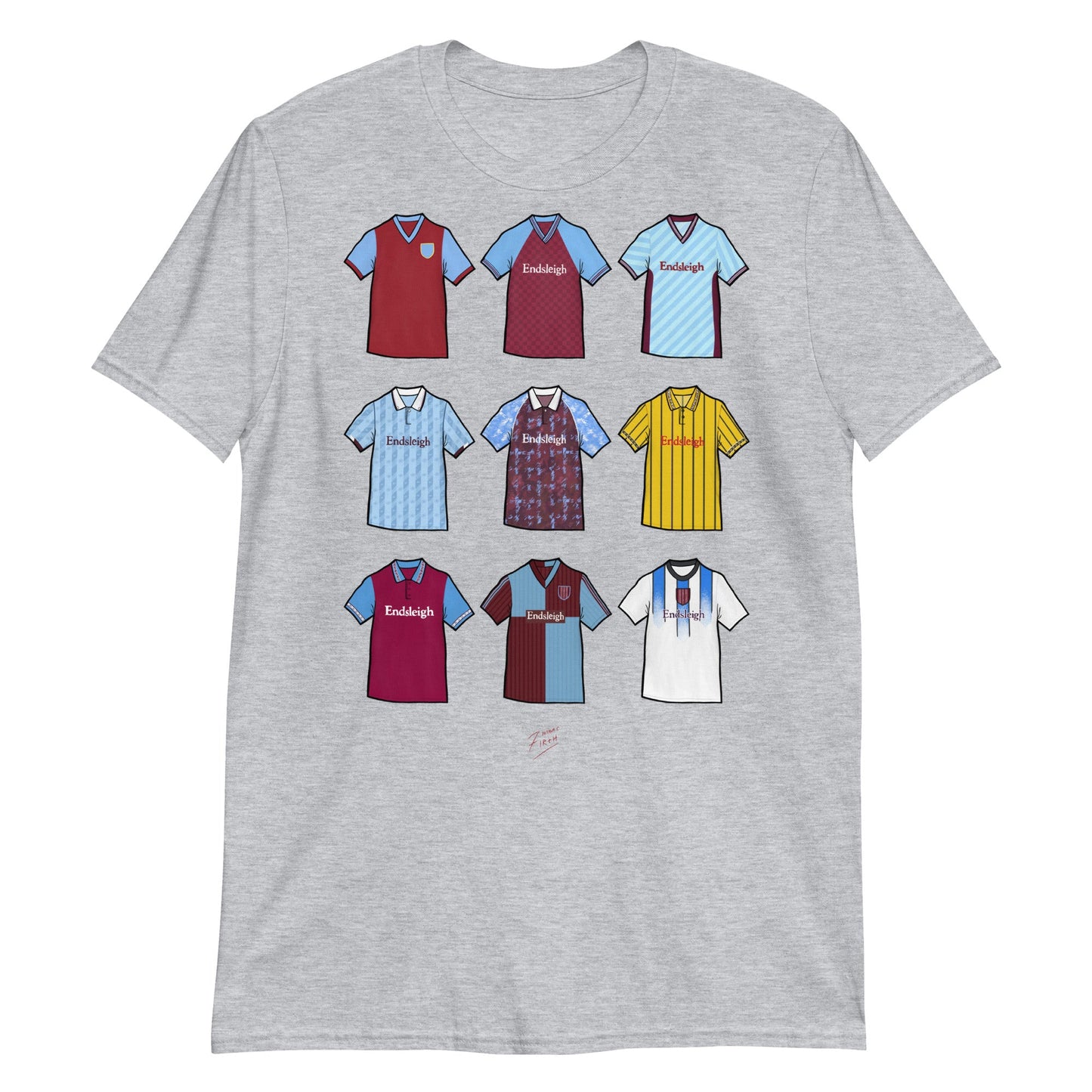 Burnley Inspired Retro Shirts Illustrated T-Shirt