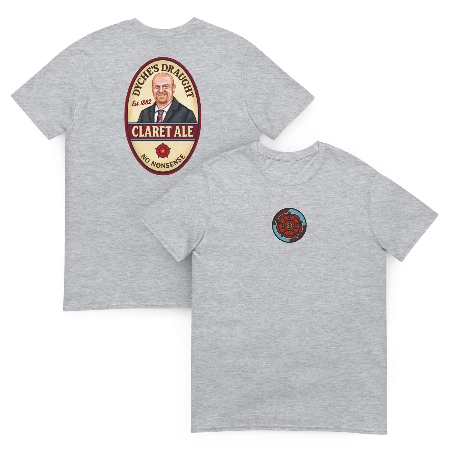 Sean Dyche Burnley Legend Claret Ale Beer Unisex T-Shirt