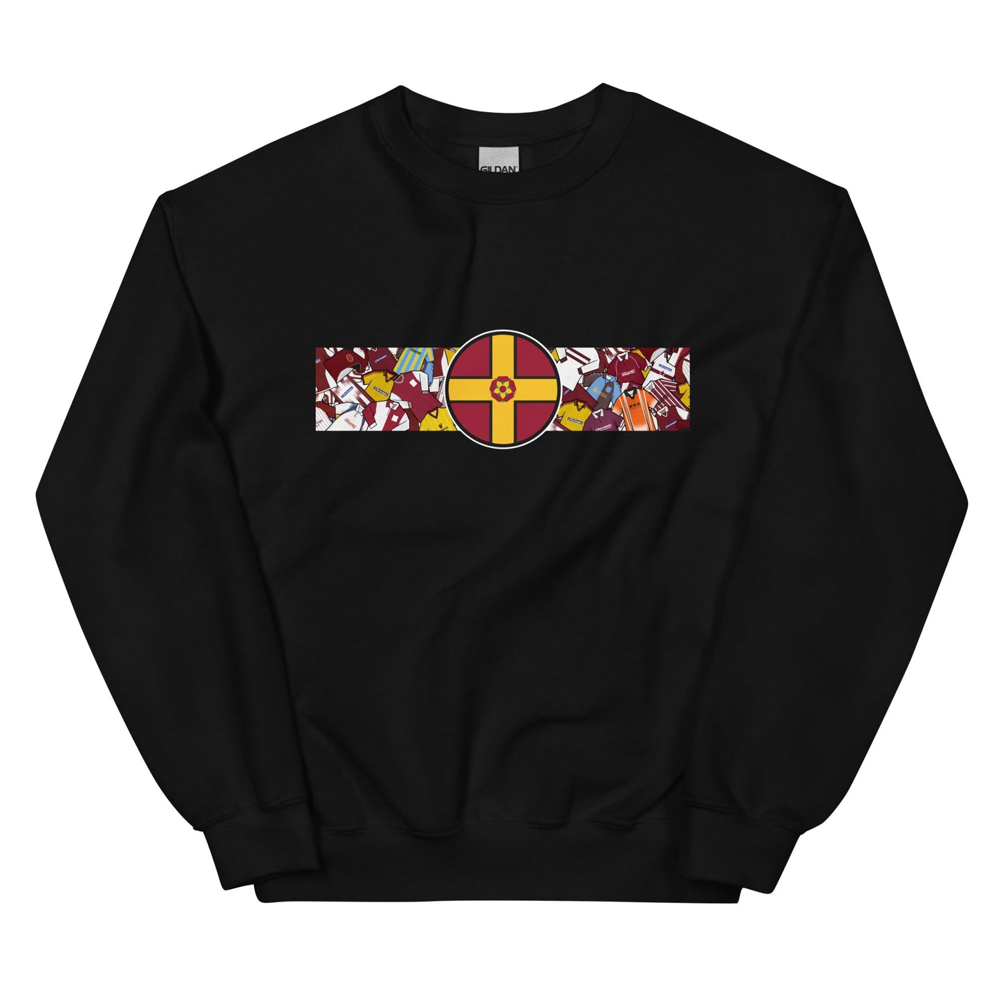 Northamptonshire Flag & Northampton Football Retro Jerseys Unisex Sweatshirt