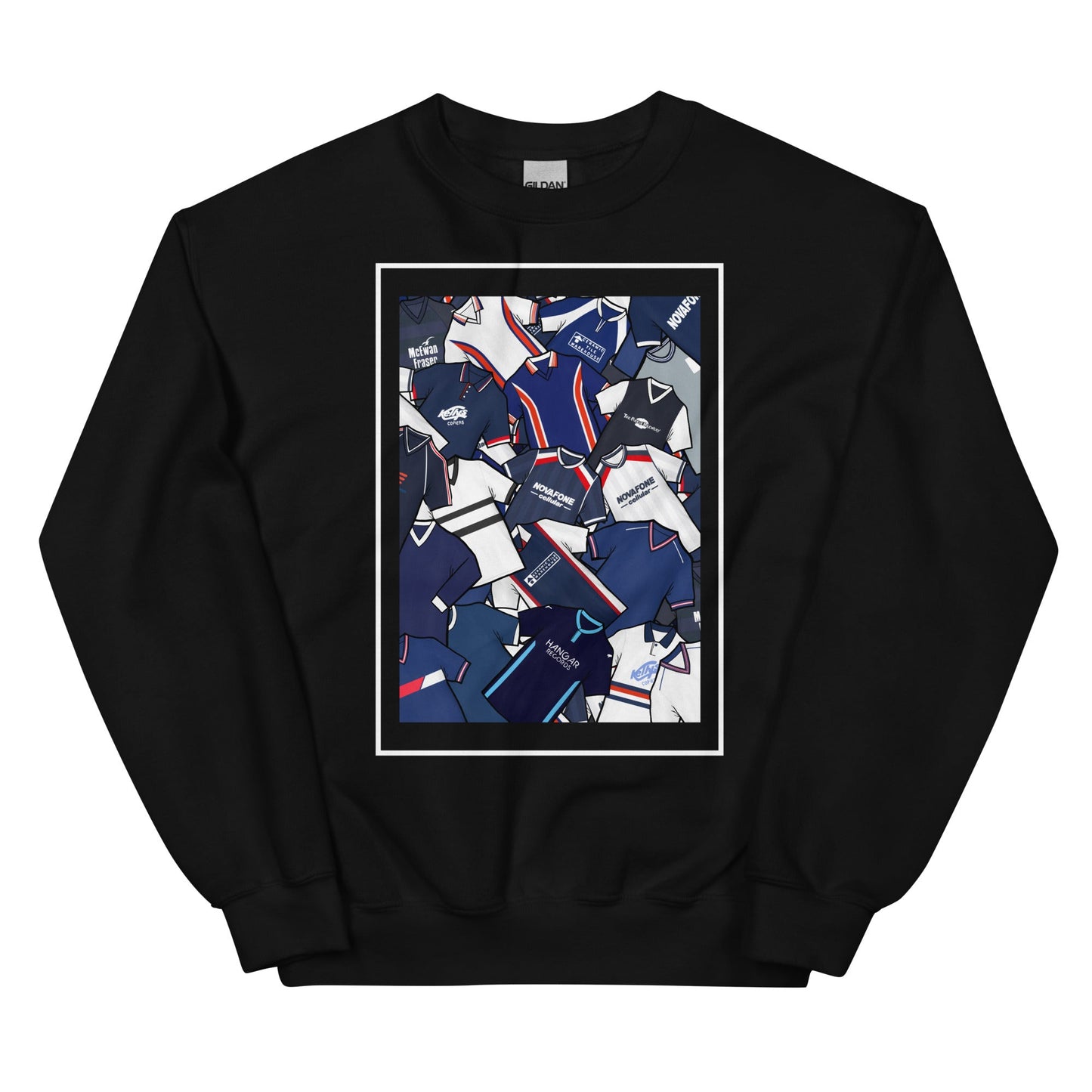 Dundee Classic Shirts Collage Retro Football Unisex Sweatshirt