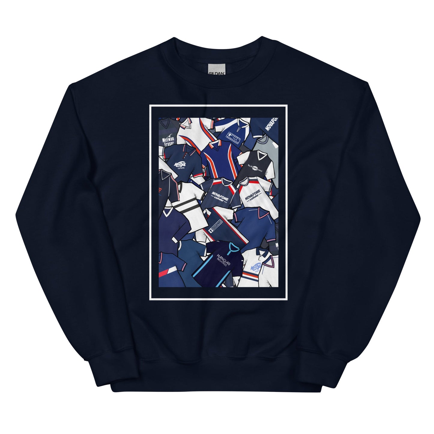 Dundee Classic Shirts Collage Retro Football Unisex Sweatshirt
