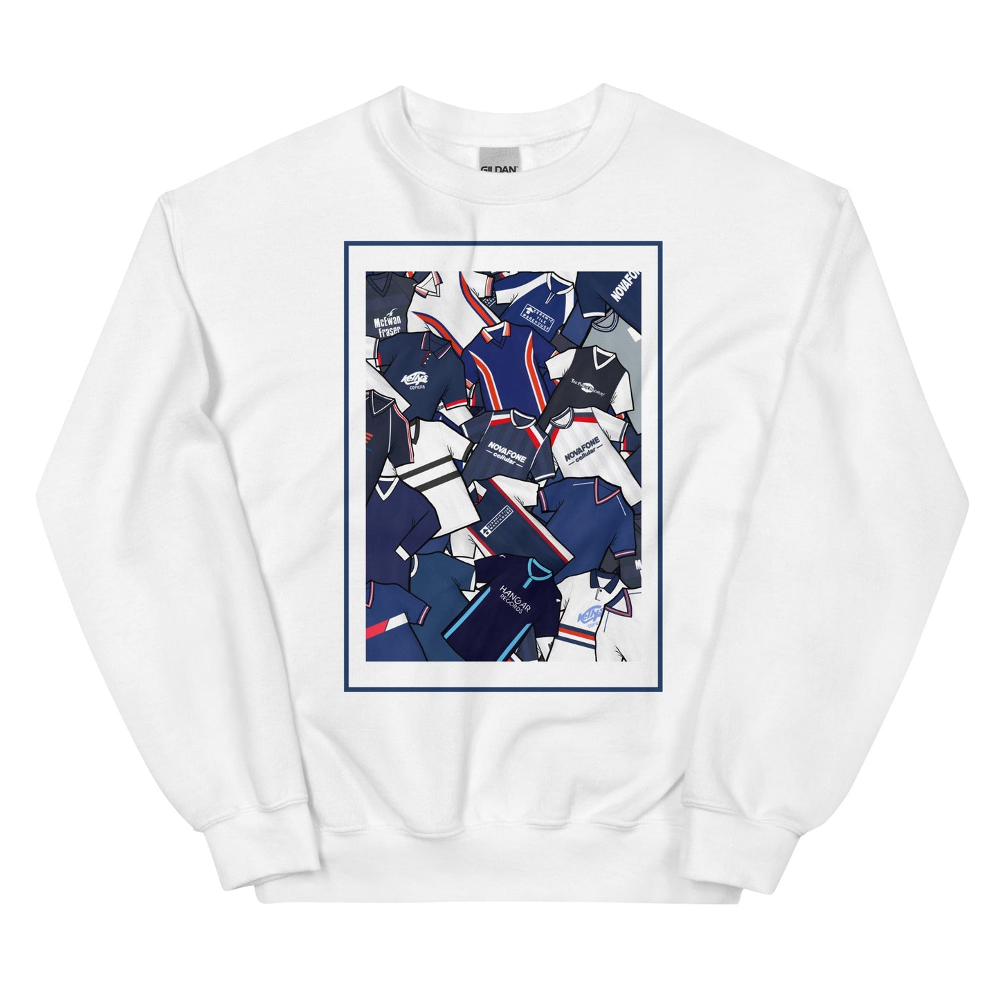 Dundee Classic Shirts Collage Retro Football Unisex Sweatshirt